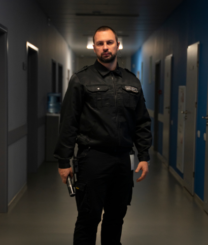 Professional SIA-registered manguards on campus patrol